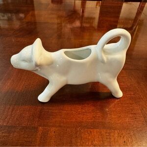 PC 7" White Cow creamer cream milk container server